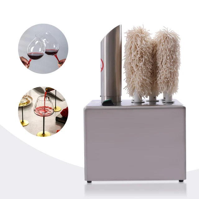 Wine Decanter Glassware Polishing Machine Commercial for Glass Goblet Cup Bottle