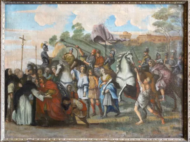 Ecole Italienne XVIIème Huile sur Toile vers 1680/1720 78 x 59 cm