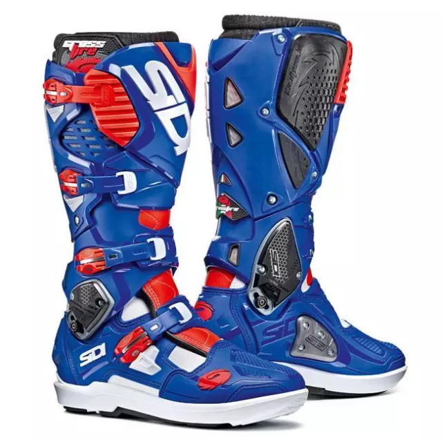 Sidi Crossfire 3 Srs White / Blue / Red Fluro