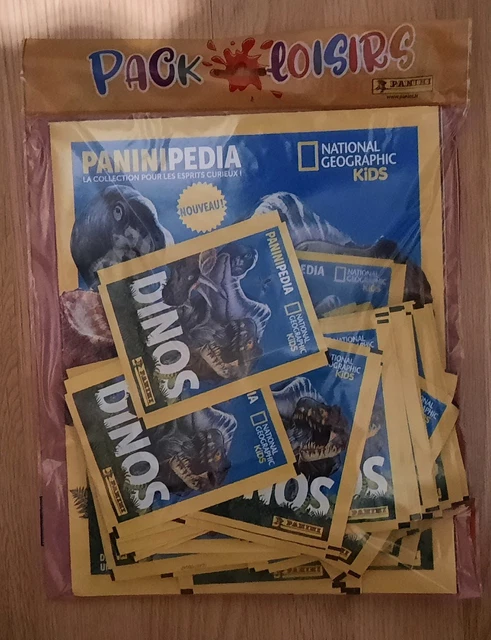 Panini National Geographic Dino Pack – Album + 250 Stickers Dinosaures, Avec Méga Poster Et Frise Chronologique !