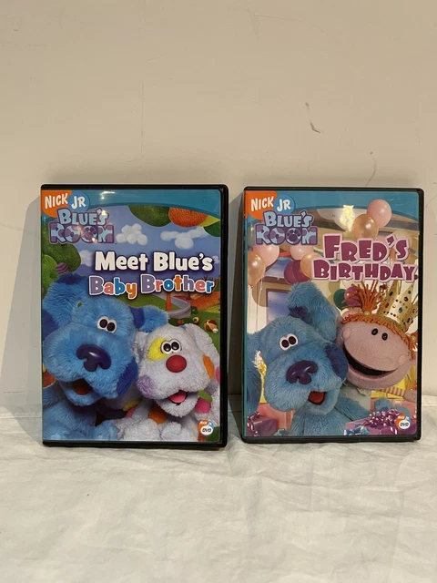 BLUE'S CLUES ROOM Freds Birthday + Meet Blues baby Brother 2 DVD