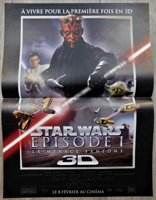 Star Wars : Episode I - La Menace Fantôme 3D - 120x160 cm - pliée
