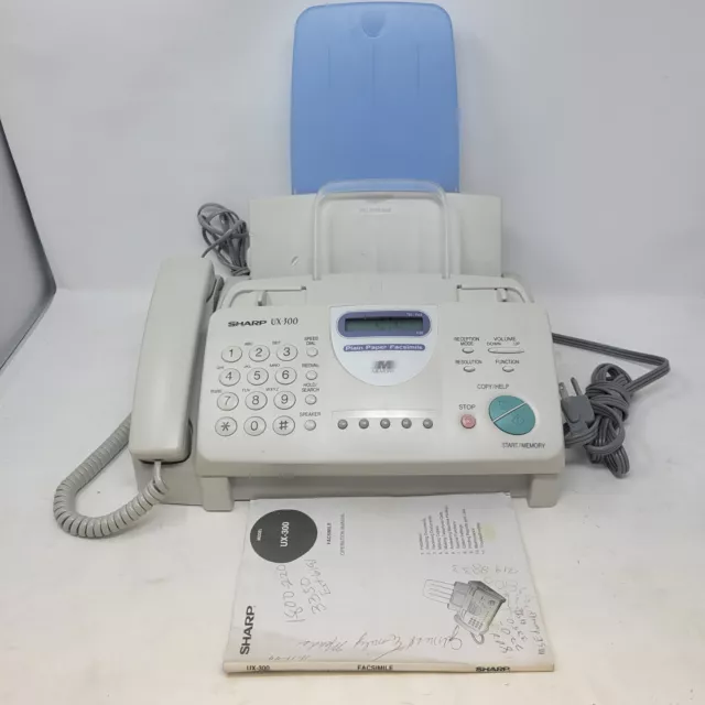 Sharp UX-300 Fax Machine Plain Paper Fax Copier Phone 3 in 1 A1