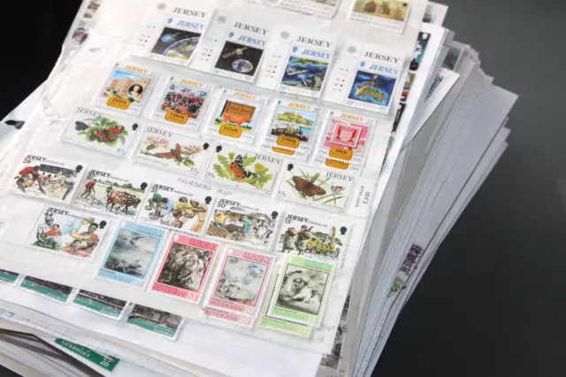 World Stamp Collection On 200+ Pages Of Leaves In Box, All Eras, Mint And Used