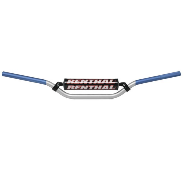 Renthal 7/8'' Handlebars Bend RC, Silver/Blue 971-08-SB-01-184