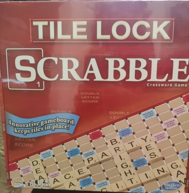Scrabble Tile Lock Edition  Board Game Crossword Game New Sealed