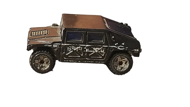 Jouet Hot Wheels Humvee Hummer H1 Noir 1/64 - Modèle Réduit 3 Pouces - Neuf En Boîte