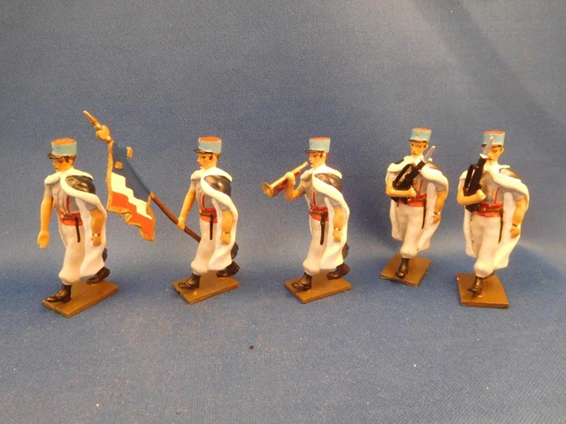 Ancienne Pompe à Bras Et 3 Pompiers En Soldats De Plomb CBG MIGNOT - Boîte D'origine Incluse