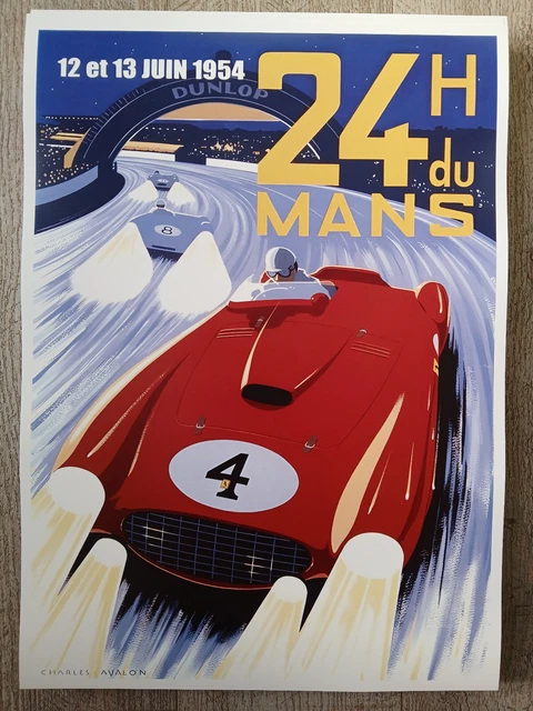 Affiche Originale 24 Heures Du Mans 1994 - Occasion, Collector Pour Fans De Course Automobile
