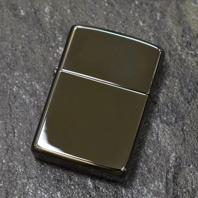 Zippo Oil Lighter Armor Case Chrome Polished Brass Japan New
