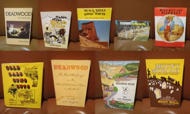 Collection of 9 old west, wild west books on South Dakota, Westwood