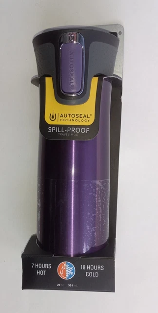 Contigo Autoseal Stainless Steel 20 oz Spill-Proof Travel Mug - Purple
