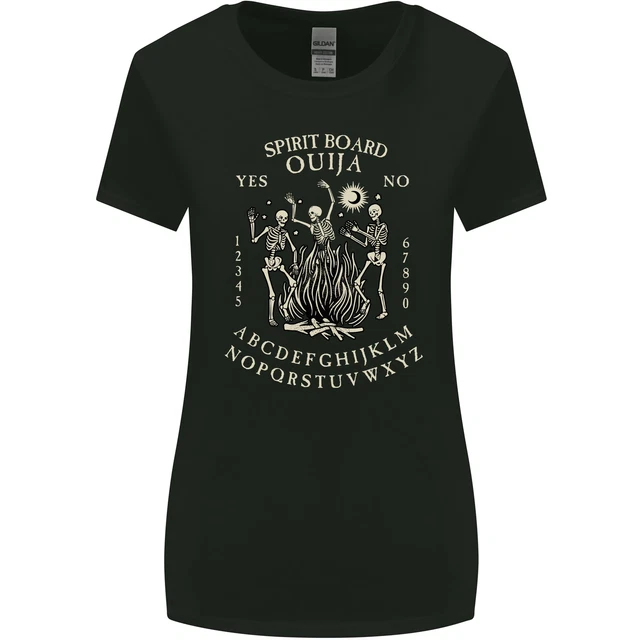 Ouija Spirit Board Halloween Demons Ghosts Damen-T-Shirt breiter geschnitten