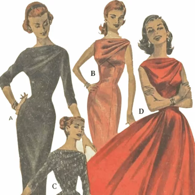 1950s Patrón, Rockabilly Princesa Línea Vestido 4 Elegante Estilos - ,