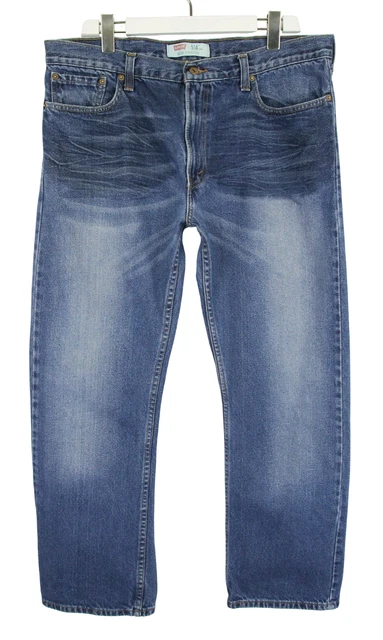 Jeans Levi's 511 Homme Slim Fit Bleu Foncé Délavé Taille W34/L30 Occasion Très Bon état
