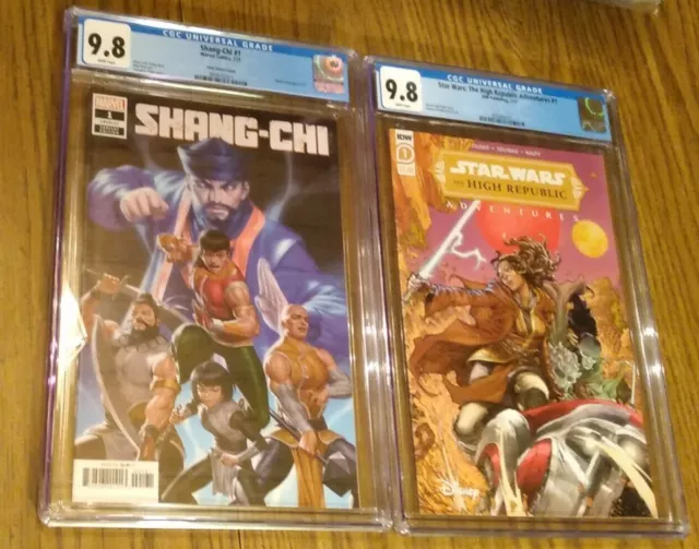 Shang-Chi Yoon Variant & Star Wars High Republic Adventures both #1 CGC 9.8 lot