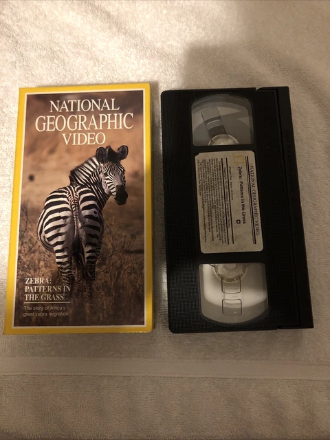 NATIONAL GEOGRAPHIC VIDEO Zebra: Patterns in the Grass (VHS 1992) $7