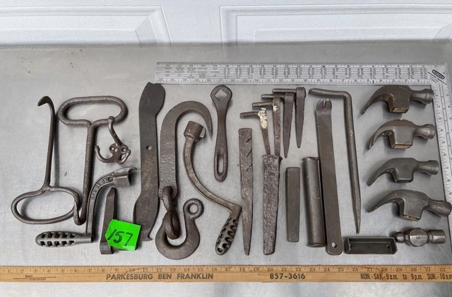 Primitive/Vintage Tools Wrenches  Salvage Hook  Farm Rustic Steampunk Barn  #157