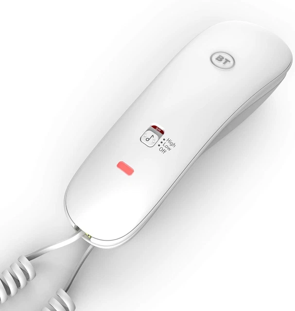 BT Duet 210 Corded Telephone, White