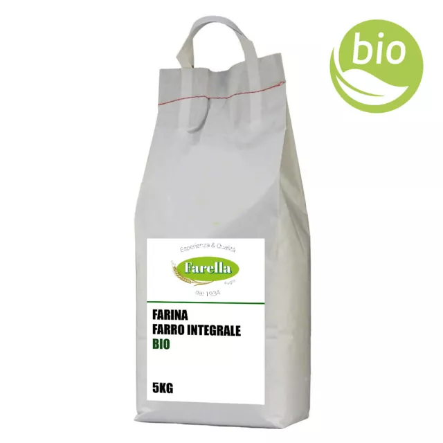 Farina di Farro Integrale 5kg alta qualità, prodotto BIO, Altamura (Puglia)