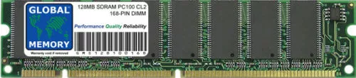 128MB PC100 100MHz 168-PIN SDRAM DIMM MEMORY RAM FOR DESKTOPS/PCs/MOTHERBOARDS