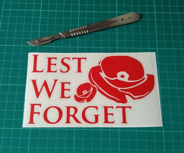 REMEMBRANCE DAY POPPYS - decals and stickers - Funky Vinyl