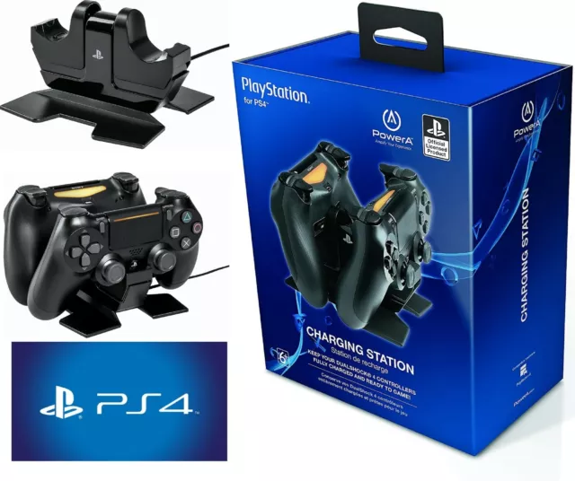 PowerA PlayStation 4 PS4 DualShock Controller DUAL Charging Station Official