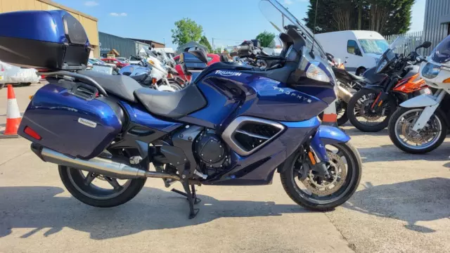 2012 62 Triumph Trophy Se 1215 Top Spec Tourer Nice Example Blue Luggage