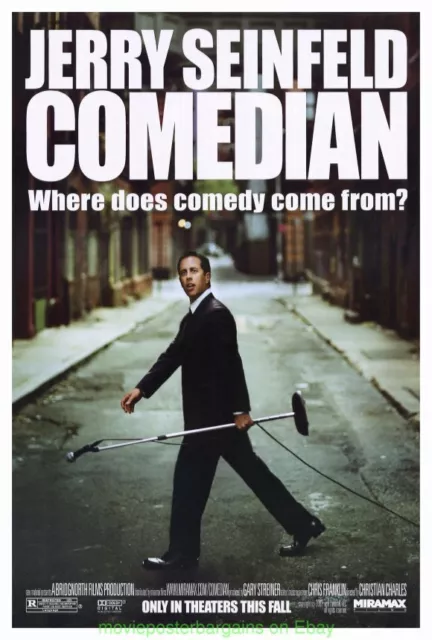THE COMEDIAN MOVIE POSTER ORIGINAL 27x40 JERRY SEINFELD THE COMEDIAN MOVIE POSTER ORIGINAL 27x40 JERRY SEINFELD