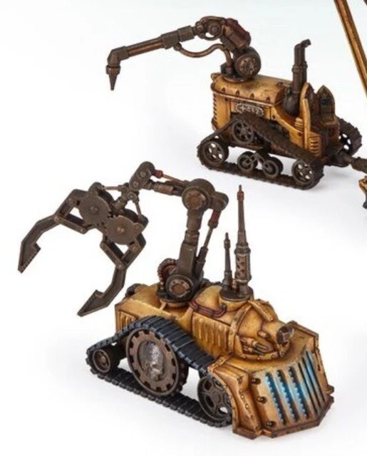 Warhammer Mercenaire GALVANIC SERVOHAULERS-CRANE-SECTOR MECHANICUS Terrain- Necromunda Plateau Jeu Warhammer 40k Néo-gothique