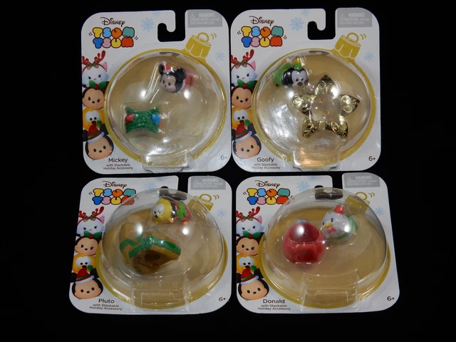 Disney Tsum Tsum Christmas Mini Vinyl Figures Ornaments ~ Mickey & Friends