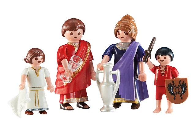 PLAYMOBIL ROMANOS PORTAL de Belén familia patricia romana medieval