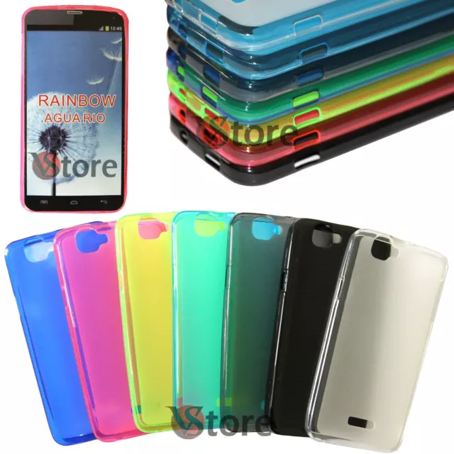 Cover Custodia Case Per WIKO RAINBOW AGUARIO Gel TPU Silicone 7 colori