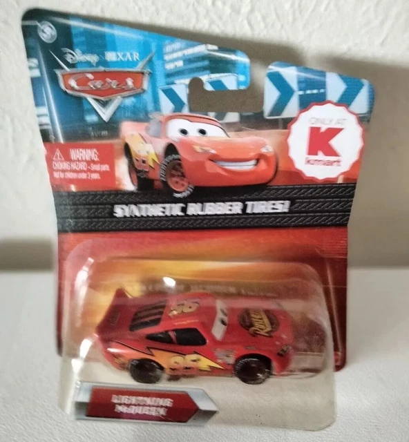 DISNEY PIXAR CARS LIGHTNING McQUEEN WITH SYNTHETIC RUBBER TIRES KMART