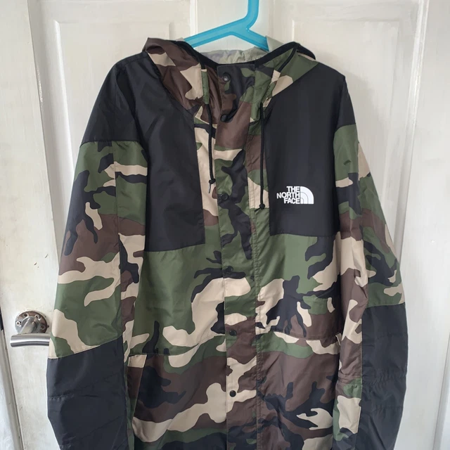 THE NORTH FACE 1985 Mens Mountain Jacket Windbreaker Camo Size: Small