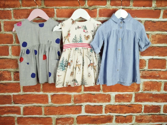 Baby Girl Bundle Age 6-9 Months 100% Next Dress Set Grey Spot Stripe Animal 74Cm