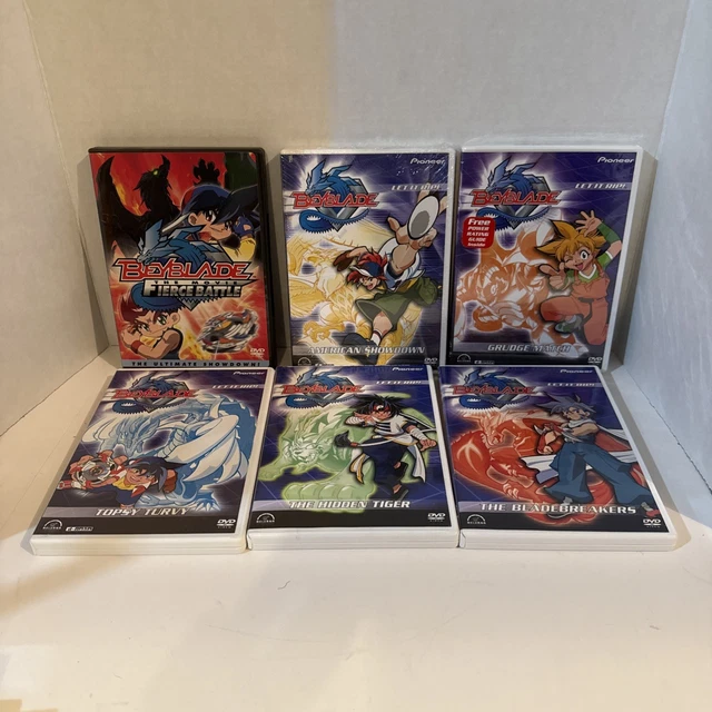 BEYBLADE: LET IT Rip DVDs English Volumes1 2 3 4 5 6 & The Movie Fierce ...