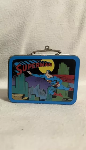 HALLMARK KEEPSAKE ORNAMENT SUPERMAN METAL LUNCHBOX Commemorative Edition 1998