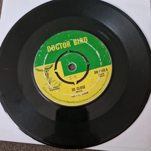 Joe and Della - So Close - Doctor Bird - Rare Reggae -  7" Vinyl Single - G