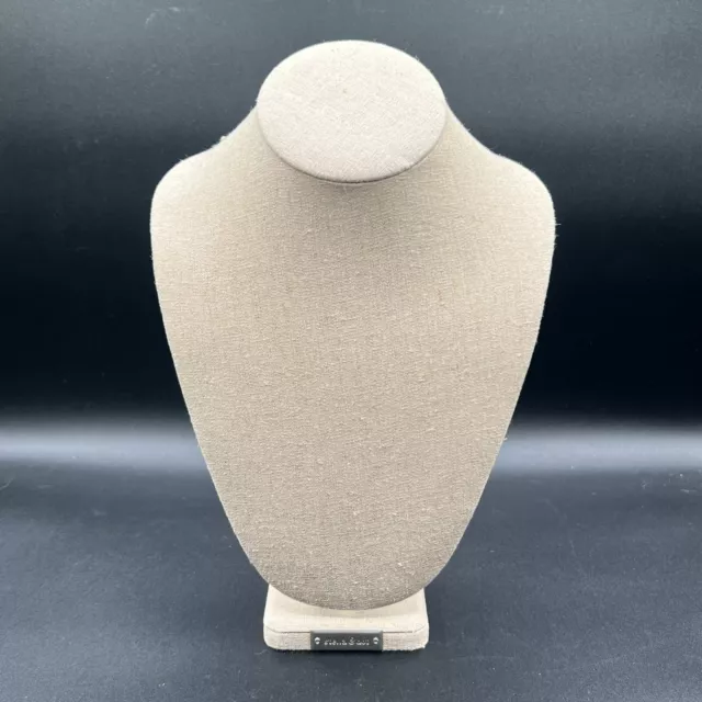 STELLA & DOT Burlap Linen Necklace Display Mannequin Jewelry Bust