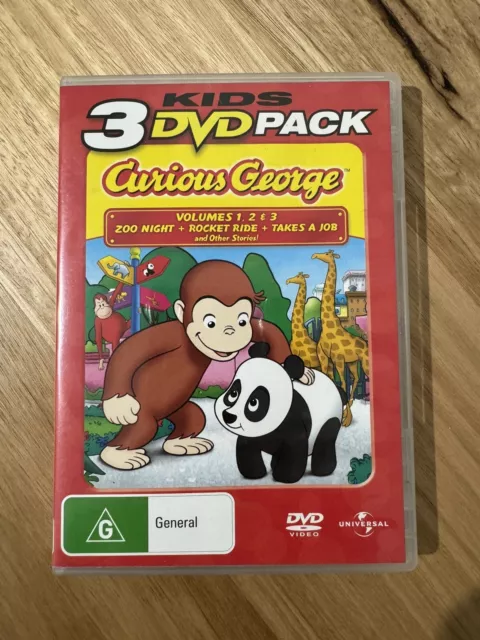 Curious George 3 Movie Pack - DVD (2006) Region 2 & 4 📀