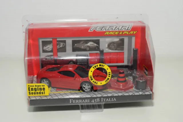 Bburago Burago Ferrari 458 Italia Race And Play Set Mint Boxed