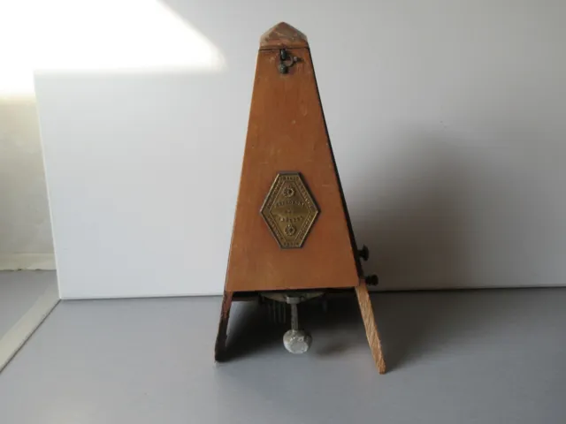 Vintage Maelzel Paquet metronome made in France works but needs restoration