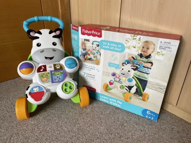 Fisher-Price Learn With Me Zebra Baby Walker / Fully Boxed & Free Delivery