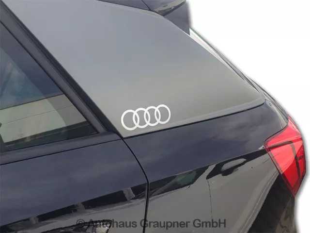 Dekorfolie quattro Schriftzug silber glänzend Original Audi Tuning Folie