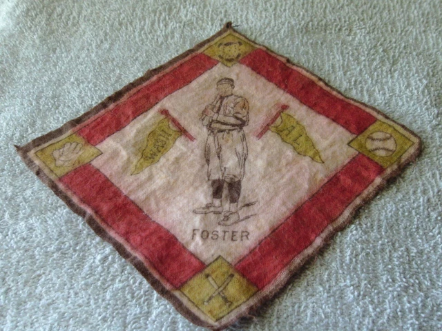 1914  Vintage  B18  Blanket    Foster( Felt  Green  Pennant )Senators  P00R/Fair