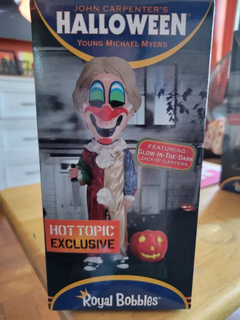 Royal Bobbles Halloween Young Michael Myers Clown Suit Horror Figure Bobblehead
