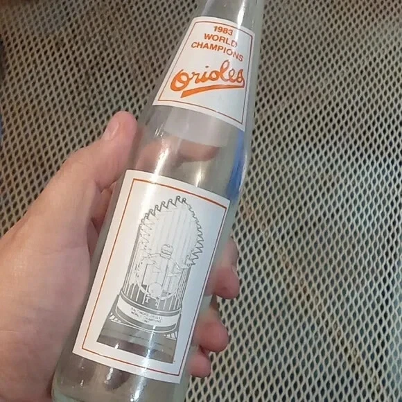 1983 BALTIMORE ORIOLES World Champions Coca Cola Coke Soda Bottle 23.