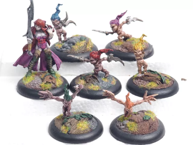 Wyrd Malifaux 1St Edition Neverborn Lilith & Terror Tops. Painted. Brown 172