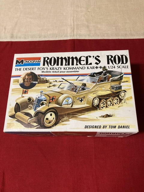 VINTAGE MONOGRAM ROMMEL'S ROD COMPLETE 1/25 scale Vintage Retro Model ...
